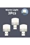3 PCS - Mini USB Night Light with Warm Color, Eye-Friendly Reading Lamp, USB Plug for Computer And Power Bank Charging, LED Night Light