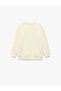 Football Printed Crew Neck Long Sleeve Sweatshirt - 4