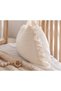 H&C Baby Muslin Duvet Cover Set 4 Pieces Brode Lace Detailed Cream 100X150 cm - 7