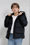 Boys' Winter Memory Fabric Hooded Comfortable Fleece Lined Thick Coat - 2