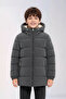 Boys' Winter Hooded Lined Water Repellent Windproof Comfortable Trendy Winter Coat - 3