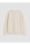 Peak New Season Beige Printed Boys' Sweatshirt - 4
