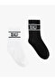 Printed 2-Piece Sock Set - 2