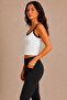 Women's Thin Straps Contrast Ribbed U-Neck Ribbed Crop Tank Top - 4