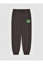 Özmarka New Season Brown Printed Boys' Tracksuit Set - 5