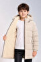 Boys' Winter Hooded Lined Water Repellent Windproof Comfortable Trendy Winter Coat - 3