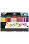 116454 Black Edition Brush Tip Felt Tip Pen 50 Colors