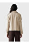 Lcw Vision Beige Jacket Collar Women's Stamp Coat - 4