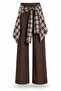 Brown Shirt Detailed Trousers 2066