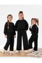 Girls' Winter Set, Top and Bottom Set, 3-Ply Thick Shardooned Sweat Suit, Stylish Model - 2