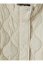 Lcw Grace Beige Stand Collar Quilted Women's Puffer Coat - 8