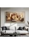 Modern Geometric Abstract Canvas, 3D Shapes Wall Art, Textured Neutral Tones Canvas, Contemporary Home Decor, Ready to Hang 60x120 Gallery Wrapped - 2