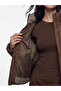 Women's Padded down Jacket with Stand Collar - 4