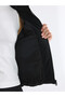 Lcw Vision Black Stand Collar Women's Leather Look Puffer Coat - 2