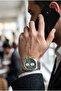 Silver Men's Wristwatch |   43mm Stainless Steel Case, Dark Green Dial - 2