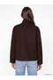 High Collar Oversize Women's Cashmere Coat - 5