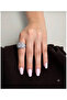 Silver Plated Rectangular Design Zircon Stone Ring - 2