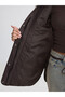 Xside Brown Hooded Quilted Oversize Women's Puffer Coat - 4