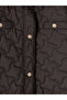 Lcw Grace Brown Shirt Collar Quilted Women's Puffer Coat - 8