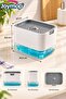 Detergent Container, Sponge Holder, Pump, Dishwashing Sponge Apparatus, Liquid Soap Dispenser - 2