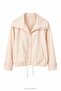 Buttoned Raincoat Jacket Cream