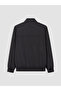 Özmarka New Season Black Standard Fit Stand Collar Men's Coat - 5