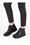Black Genuine Leather Orthopedic Comfort Casual Boots/Shoes with Velcro and Zipper - 2