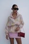 Women's Ecru Colored Jacket with Elastic Waist - 2