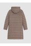 Vizyon New Season Brown Hooded Women's Puffer Coat - 7