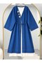 Women's Hijab Gold Accessory Detailed Kimono Mint
