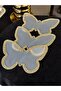 3 Pieces Special Design Stone Engraved Butterfly Model Coffee Presentation Cocktail Napkets - 5