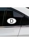 D Deutschland Germany Oval Auto Custom New Design Sticker 2 Pieces White - 2