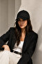 Women's Suede Look Adjustable Baseball Cap - 5