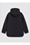 Xside Black Hooded Quilted Women's Puffer Jacket - 7
