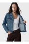 Ozmarka New Season Indigo Shirt Collar Women's Jean Jacket - 3