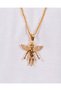 Teemood Brooklyn Steel Jewelled Angel Necklace - 3