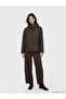 Ozmarka New Season Brown Hooded Women's Raincoat - 2