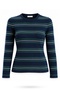 Green Striped Crew Neck Knitwear 0001