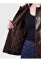 Oversized Women's Leather-Look Jacket - 5