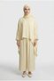 Asymmetrical Design Cut Cotton Voile Fabric Gileti Double Dress Set - 4