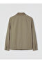 Özmarka New Season Beige Regular Fit Velvet Collar Men's Jacket - 6