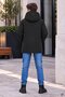 Black Zipper Pocket, Arma Detail, Fur Inside, Removable Hood, Boy's Coat 24901 - 3