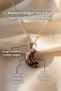 Rodonite, Unakite, Star Stone Natural Stone Pendant Giant Crescent Design Necklace