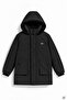 Black Boy's Fur Hooded Inflatable Coat with Fleece Inside 24912 - 4