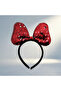 Dazzling Color Changing Sequin Party Crown Red Silver 20X16 cm