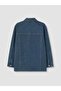 Ozmarka New Season Blue Shirt Collar Oversize Women's Jean Jacket - 7