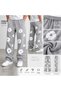 Unisex Floral Printed Oversize Loose Fit Jogger Sweatpants - 2