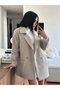Women's Fish-Skin Lined Double-Breasted Collar Coat