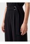 Pleated Women's Crepe Trousers with Waist Belt for Style Enthusiasts from Uzg Store - 3