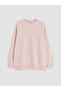 Crew Neck Women's Sweatshirt Tunic